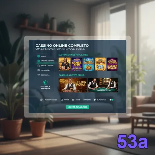 Tela do app oficial 53a com acesso mobile simples